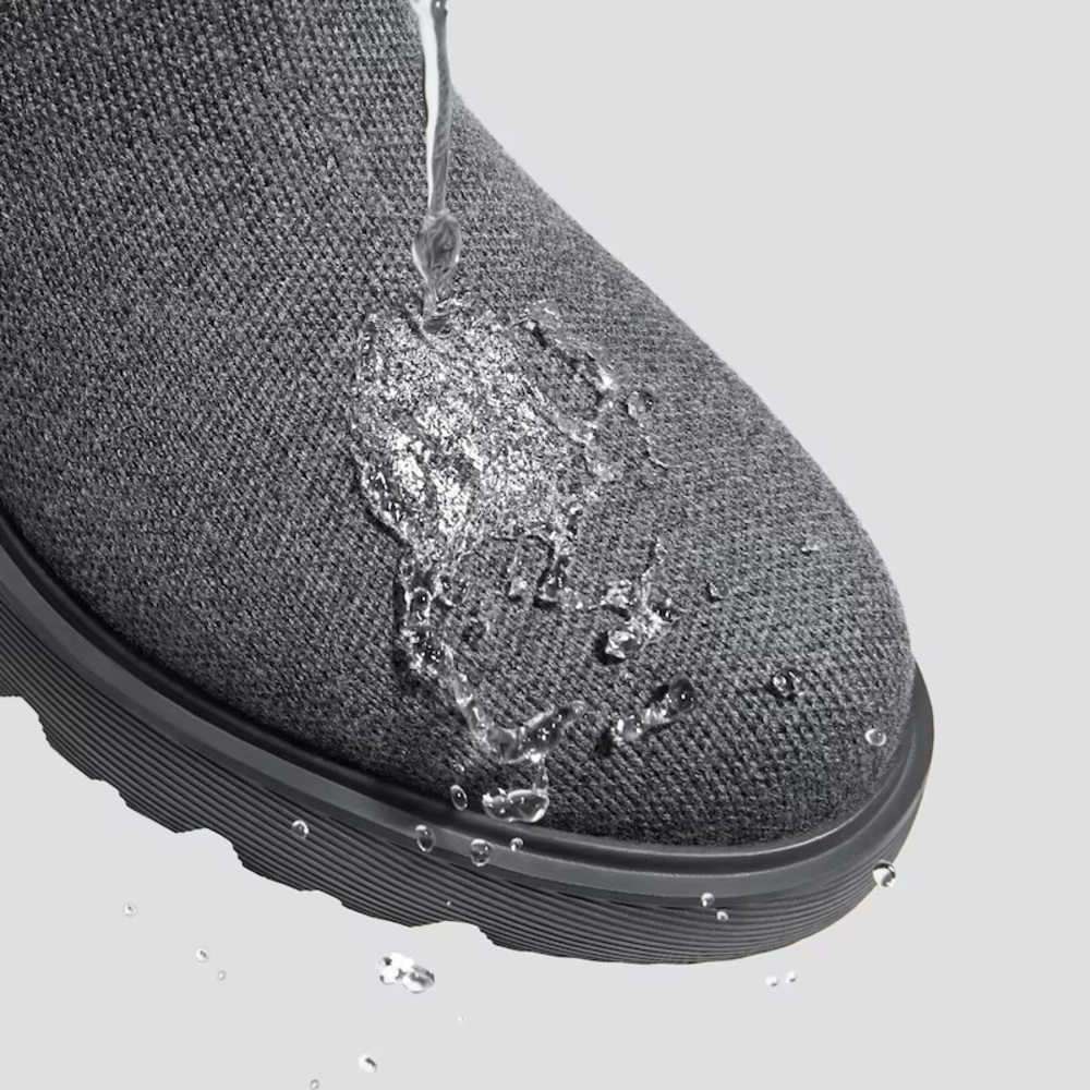 Vivaia Eduarda Knee High Wool Tall Boots Chunky Rich Gray Water Repellent $249 - Picture 13 of 13